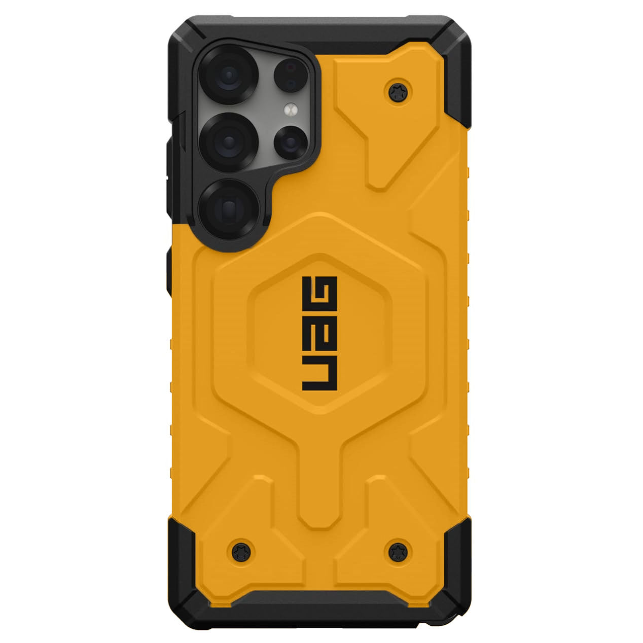 Samsung Galaxy S25 Ultra Pathfinder Rugged Featherlight Shockproof Protective Case - Yellow Mobile Case by CoverMeUp