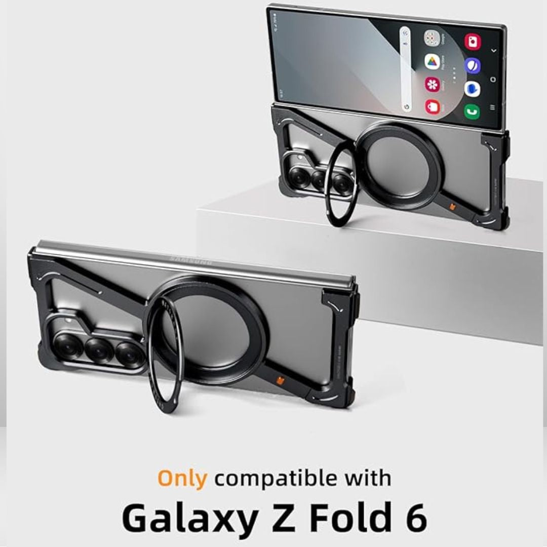 Z Metal Frameless Case with MagSafe Magnetic Stand for samsung Galaxy Z Fold5/Fold6