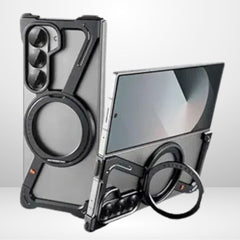 Z Metal Frameless Case with MagSafe Magnetic Stand for samsung Galaxy Z Fold5/Fold6