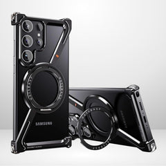 Z Metal Frameless Case with MagSafe Magnetic Stand for samsung Galaxy S25 ultra