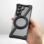 Z Metal Frameless Case with MagSafe Magnetic Stand for samsung Galaxy Z Fold5/Fold6 Mobile Case by CoverMeUp - Style 7