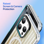 Protective Apple iPhone Back Cover - Zest Series Case for iPhone 16 Pro Max (Desert Titanium) - Style 3