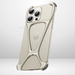 Zinc Alloy Metal Removable X Type Rimless Case for iPhone13/14/15 series
