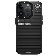 YOUNGKIT Luggage Series True Colour Case for iPhone 15 Pro Max (BLACK)