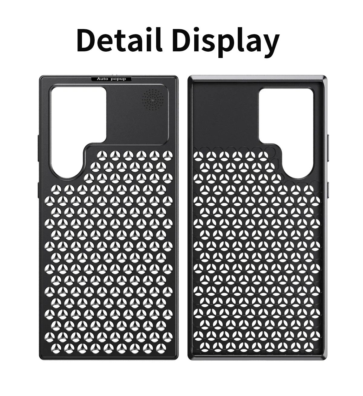 Samsung Galaxy S24 Ultra Metal Heat Dissipation Aluminum Cooling Case with Fragrance Aroma - Black Mobile Case by CoverMeUp - Style 5