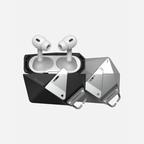 Aulumu A09 Geometric Case for AirPods Pro 1/2 | Lock & Lanyard