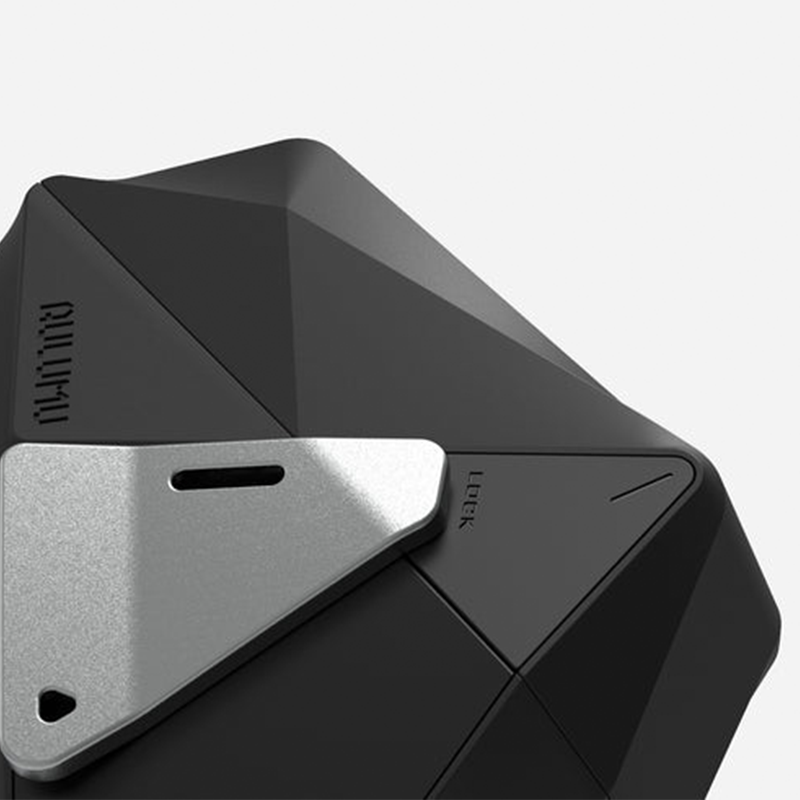 Aulumu A09 Geometric Case for AirPods Pro 1/2 | Lock & Lanyard