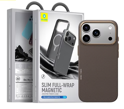 Blueo Slim Full-Wrap Magnetic Aramid Fiber Case for iPhone 18 Series