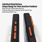 Protective Apple iPhone Back Cover - Blueo Fully Wrapped Aramid Fiber Case 600D Magnetic For iPhone 16 Pro - Style 5