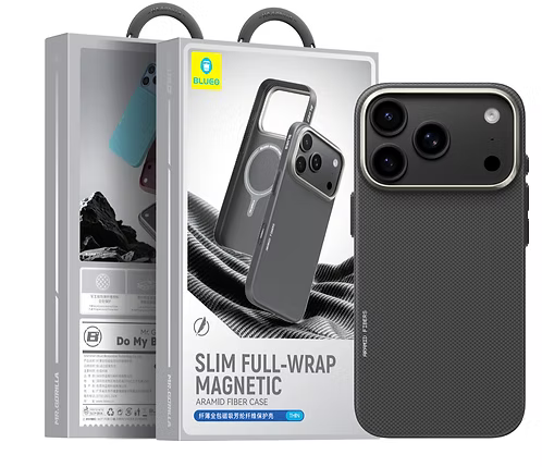 Blueo Slim Full-Wrap Magnetic Aramid Fiber Case for iPhone 18 Series