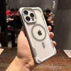 Protective Apple iPhone Back Cover - Silicone shockproof Bumper Case back cover in transparent with air cushion technology for iPhone - Style 2