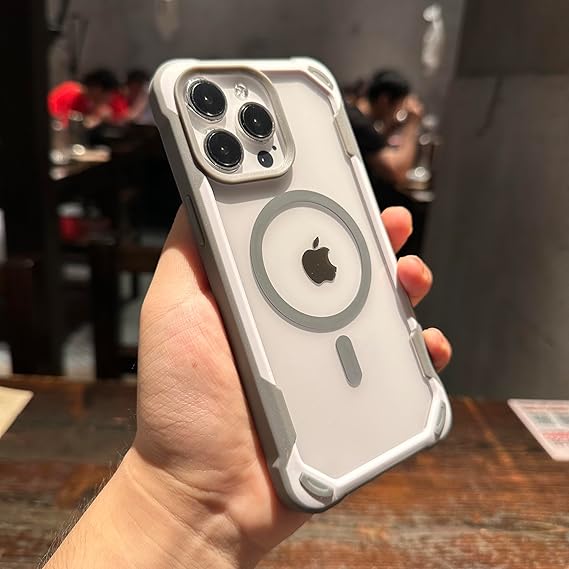 Silicone shockproof Bumper Case back cover in transparent with air cushion technology for iPhone