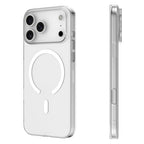 Protective Apple iPhone Back Cover - YOUNGKIT Crystal Clear Magsafe Series Transparent Case for iPhone 17 Pro (Transparent) - Style 3