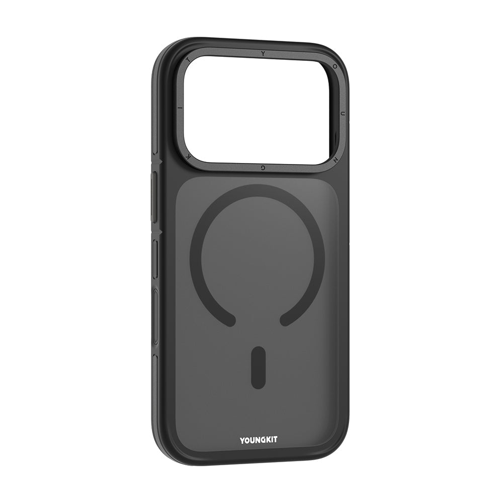 iPhone 17 Pro Max / 18 Pro Max Case | YOUNGKIT Rocky Sand Series (BLACK)