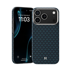 ArmorGrid ArmorAir Case built with Kevlar® Carbon Fibre for iPhone 17 Pro Max (Blue)