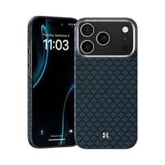 ArmorGrid ArmorAir Case built with Kevlar® Carbon Fibre for iPhone 17 Pro Max (Blue)