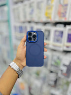 Protective Apple iPhone Back Cover - AUTO FOCUS CARBON MAGSAFE CASE FOR IPHONE - Style 4