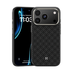 BENKS ArmorGrid ArmorPro Case built with Kevlar® Carbon Fibre for iPhone 17 Pro (BLACK) (Default)