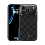 Protective Apple iPhone Back Cover - BENKS ArmorGrid ArmorPro Case built with Kevlar® Carbon Fibre for iPhone 17 Pro (BLACK) - Style 16