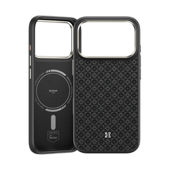 BENKS ArmorGrid ArmorPro Case built with Kevlar® Carbon Fibre for iPhone 17 Pro (BLACK) (Default)