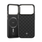 Protective Apple iPhone Back Cover - BENKS ArmorGrid ArmorPro Case built with Kevlar® Carbon Fibre for iPhone 17 Pro (BLACK) - Style 23