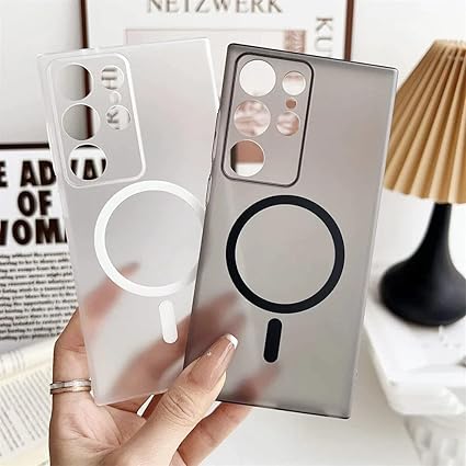 Slim Crystal smoke Magsafe Cover for Samsung