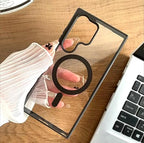 ULTRA HYBRID Anti Yellow Transparent Case FOR Samsung Galaxy S24 Ultra Mobile Case by CoverMeUp - Style 7