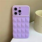Protective Apple iPhone Back Cover - iPhone 3D Grid Cube Silicone Soft Fashion Case - Style 3