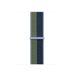 Blue/Moose Green Sports Loop for iWatch 38mm, 40mm & 41mm Series 1 2 3 4 5 6 7 (Watch Not Included)