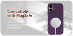 Luxury Real Leather Phone Case with MagSafe (Lychee Pattern) Mobile Case by CoverMeUp - Style 49