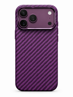 LUXO CARBON MAGSAFE GEOMETRY PATTERN CASE - BURGUNDY COLOR FOR IPHONE 18 SERIES