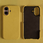 Luxury Real Leather Phone Case with MagSafe (Lychee Pattern) Mobile Case by CoverMeUp - Style 32