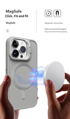 Protective Apple iPhone Back Cover - iPhone Metal Ring Stand Magsafe Cover - Style 6