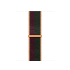 Cherry/Forest Green Sports Loop for iWatch 44mm, 42mm & 45mm Series 1 2 3 4 5 6 7 (Watch Not Included) Mobile Case by CoverMeUp - Style 3