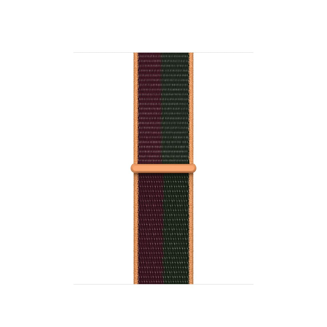 Cherry/Forest Green Sports Loop for iWatch 38mm, 40mm & 41mm Series 1 2 3 4 5 6 7 (Watch Not Included)