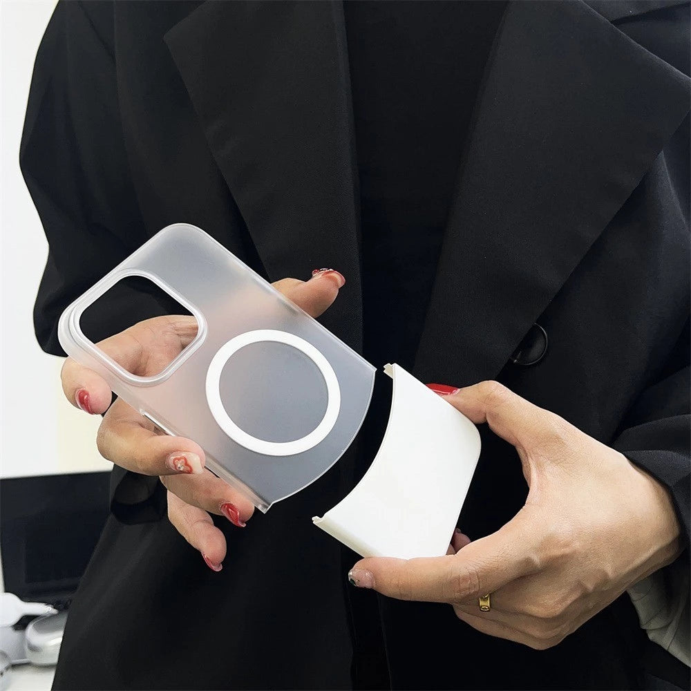 Matte dual cut magsafe case