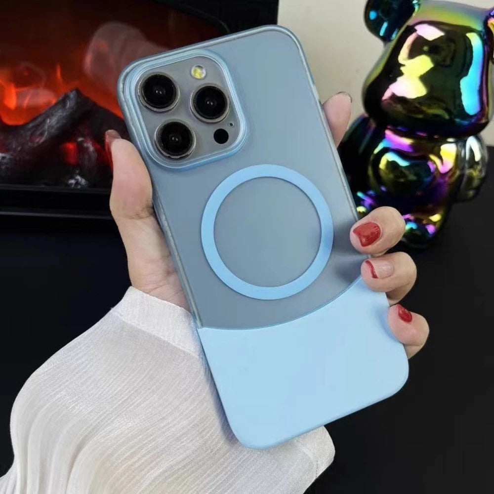 Matte dual cut magsafe case