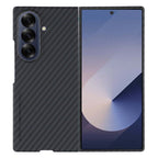 Samsung Galaxy Z Fold7 Carbon Case, X-level 0.6mm Thin Nanofiber Carbon Case - Black