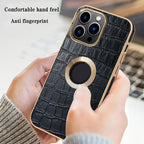 Protective Apple iPhone Back Cover - Phone Case for iPhone, Microfiber Lining Shockproof Drop Protection Leather Phone Cover with Card Holder, Built-in Screen Protector (Color : Black) - Style 2
