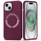 Protective Apple iPhone Back Cover - Silicon Case Magsafe  for iPhone - Style 19