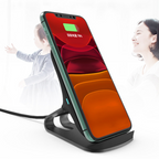 Metal Bracket Desktop Wireless Charger Mobile Case by CoverMeUp - Style 12