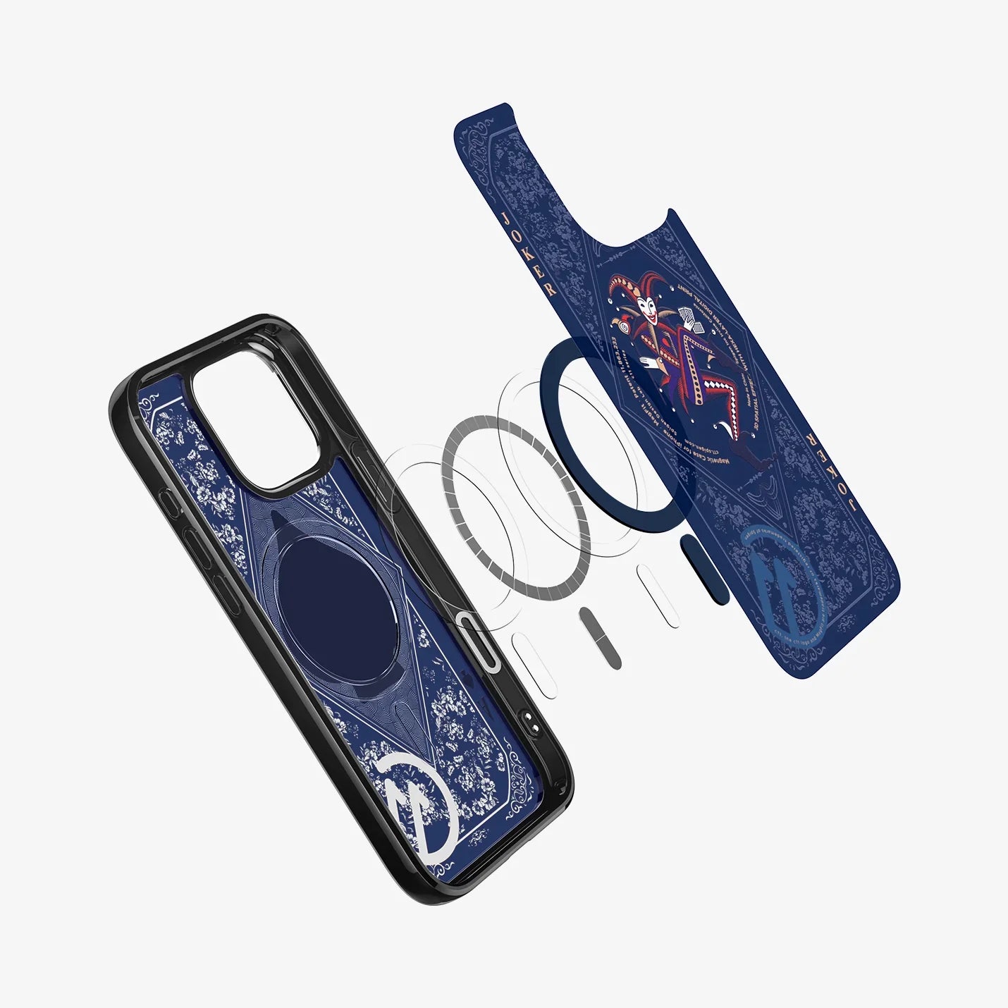 Protective Apple iPhone Back Cover - Spades Design Magsafe Case for iPhone 16 Pro - Style 4