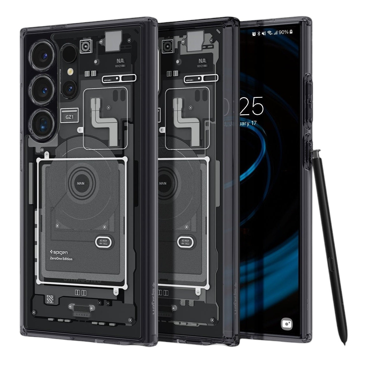 Samsung Galaxy S24 Ultra Zero One Machine Shockproof Case - Black Mobile Case by CoverMeUp