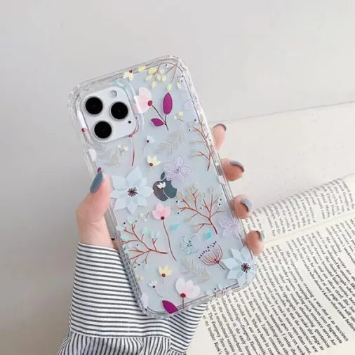 Floral Flower Custom Slim Soft Cases Mobile Case by CoverMeUp - Style 5
