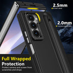 Samsung Galaxy Z Fold 7 Skin Feel Case with Metal Stand, S Pen & Front Glass
