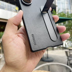 Samsung Galaxy Z Fold7 Leather Protective Shell Case Cover with Stand