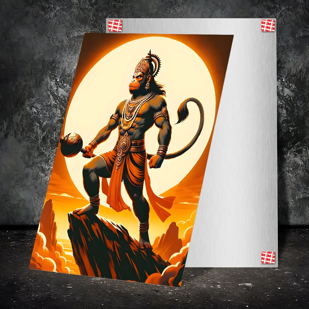 Metal Poster - Lord Hanuman LH09 Mobile Case by CoverMeUp - Style 2