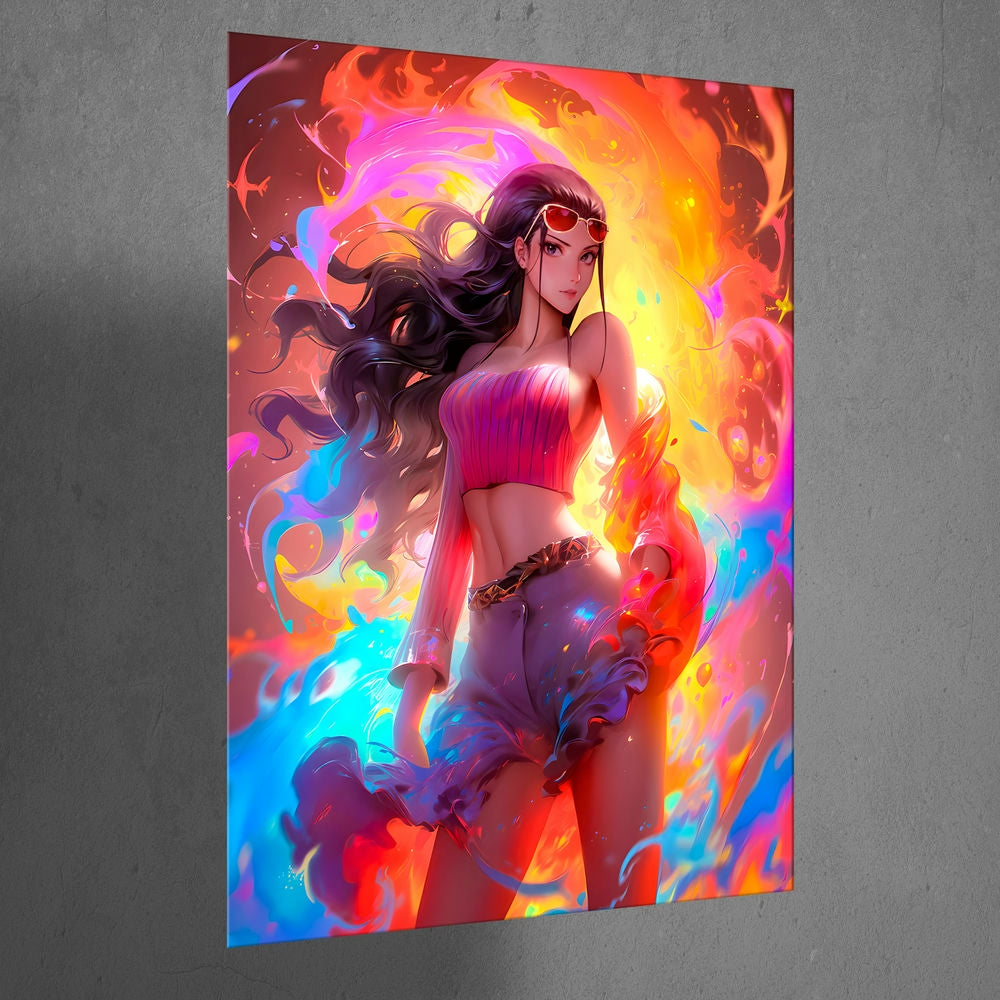 Metal Poster - Anime One Piece Nico Robin OP67 Mobile Case by CoverMeUp - Style 3