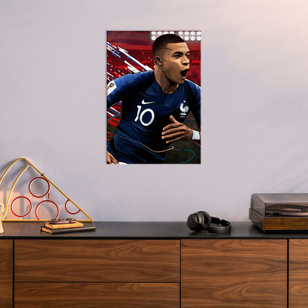 Metal Poster - Footballer Kylian Mbappe KM01 Mobile Case by CoverMeUp - Style 6