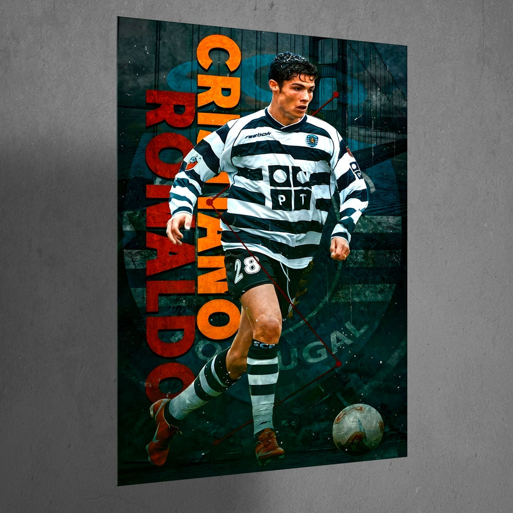 Metal Poster - Footballer Cristiano Ronaldo F04 Mobile Case by CoverMeUp - Style 3
